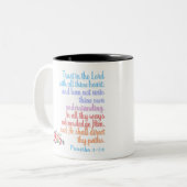 Tasse 2 Couleurs Proverbes Bible Verse (Devant gauche)