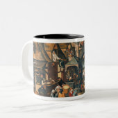 Tasse 2 Couleurs Proverbes flamands (Devant gauche)