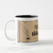 Tasse 2 Couleurs Providence Notaire Public Soll Feather Quill (Gauche)