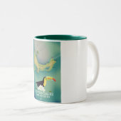 Tasse 2 Couleurs Providenciales turcs et caicos (Devant droit)