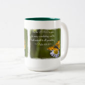 Tasse 2 Couleurs Psaume 100:5 (Devant droit)