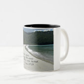 Tasse 2 Couleurs Psaume 107:29 Il étouffa la tempête... (Devant droit)