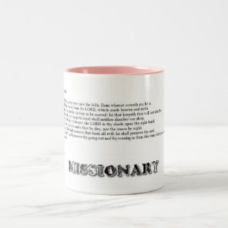 Tasse 2 Couleurs psaume 121, MISSIONNAIRE