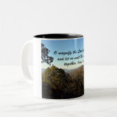 Tasse 2 Couleurs Psaume 34:3 (Devant gauche)