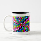 Tasse 2 Couleurs Psychédélique - Fractale (Gauche)