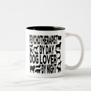 Tasse 2 Couleurs Psychothérapeute Amoureux des chiens
