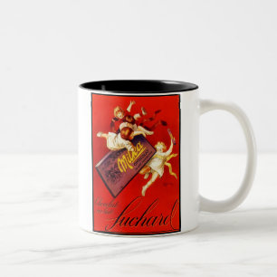 Tasse 2 Couleurs Publicité Vintage au chocolat Milka