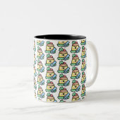 Tasse 2 Couleurs pudding de noël (Devant droit)