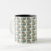 Tasse 2 Couleurs pudding de noël (Devant gauche)