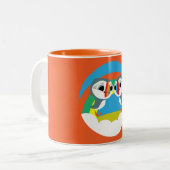 Tasse 2 Couleurs Puffin Rocks (Devant gauche)