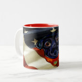 TASSE 2 COULEURS PUG NOIR (Devant gauche)