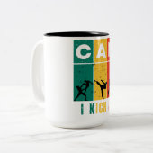 Tasse 2 Couleurs Puis-je le lancer Retro (Devant gauche)