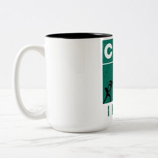 Tasse 2 Couleurs Puis-je le lancer Retro (Gauche)
