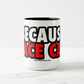 Tasse 2 Couleurs Puisque voiture de course (Centre)