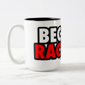 Tasse 2 Couleurs Puisque voiture de course (Gauche)