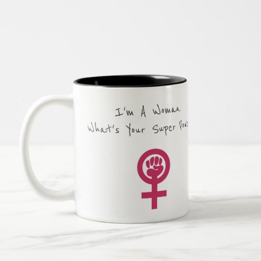 Tasse 2 Couleurs Puissance de femme (Gauche)
