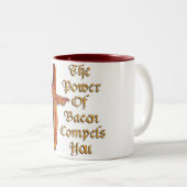 Tasse 2 Couleurs Puissance de lard (Devant droit)
