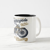 Tasse 2 Couleurs puissance rétro motocyclette (Devant droit)