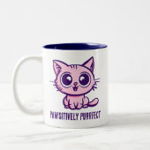 Tasse 2 Couleurs Puissant, Beau Manga Kitten (Gauche)