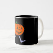 Tasse 2 Couleurs Pumkin effrayant (Devant droit)