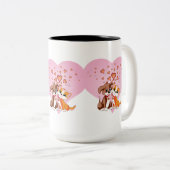 Tasse 2 Couleurs Puppy et Kitten Love (Devant droit)