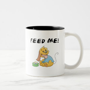 Tasse 2 Couleurs Puppy Feed Me Tshirts et cadeaux