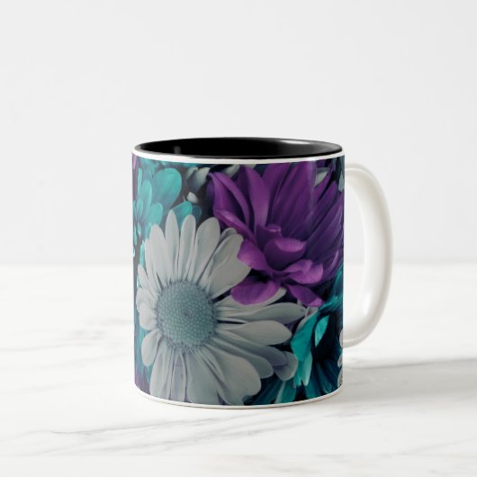 Tasse 2 Couleurs Purple and Blue Flowers (Devant droit)