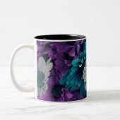 Tasse 2 Couleurs Purple and Blue Flowers (Gauche)