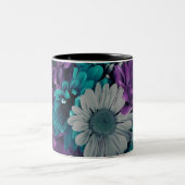 Tasse 2 Couleurs Purple and Blue Flowers (Centre)