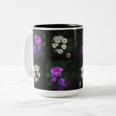 Tasse 2 Couleurs Purple and White Flower Garden (Devant gauche)