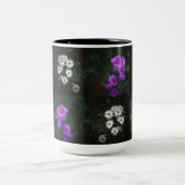 Tasse 2 Couleurs Purple and White Flower Garden (Centre)