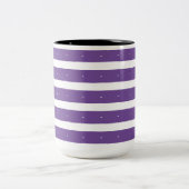 Tasse 2 Couleurs Purple and white stripes (Centre)
