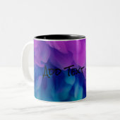 Tasse 2 Couleurs Purple et Blue Digital Smoke (Devant gauche)