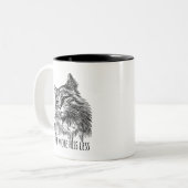Tasse 2 Couleurs Purr More Hiss Less Pretty Kitty (Devant gauche)