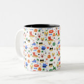 Tasse 2 Couleurs “Purrs & Paws Personalized Mug” (Devant gauche)