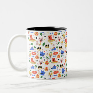 Tasse 2 Couleurs “Purrs & Paws Personalized Mug”