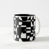 Tasse 2 Couleurs Puzzle de déco (Devant droit)