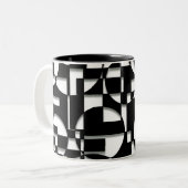 Tasse 2 Couleurs Puzzle de déco (Devant gauche)