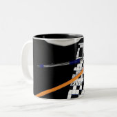 Tasse 2 Couleurs Puzzle de mots croisés (Devant gauche)