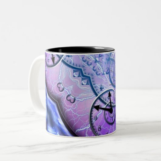 Tasse 2 Couleurs Puzzle of time (Devant gauche)