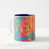 Tasse 2 Couleurs PYTHON - moderne fractale décorative - (Devant gauche)