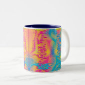 Tasse 2 Couleurs PYTHON - moderne fractale décorative - (Devant droit)
