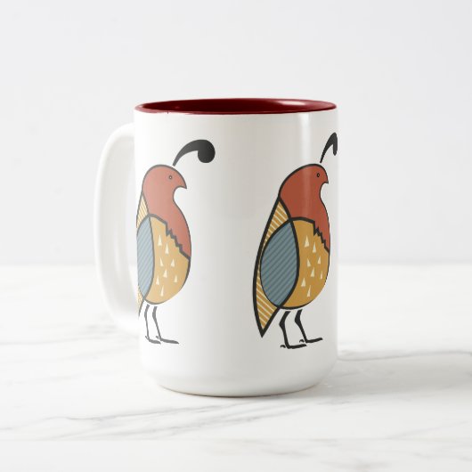 Tasse 2 Couleurs Qail (Devant gauche)