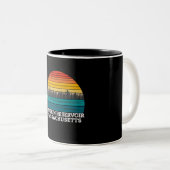 Tasse 2 Couleurs Quabbin Reservoir Massachusetts (Devant droit)