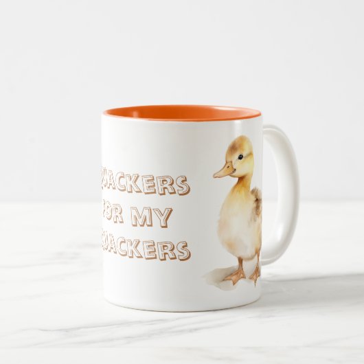 Tasse 2 Couleurs Quackers for my quackers (Devant droit)