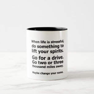 Tasse 2 Couleurs Quand la vie est stressante