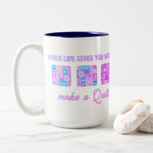 Tasse 2 Couleurs Quand la vie vous donne des bribes, faites une cou