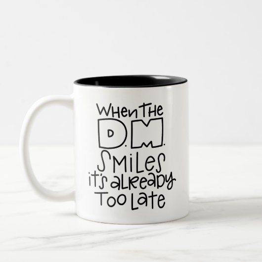 Tasse 2 Couleurs Quand le SM sourit... (Gauche)
