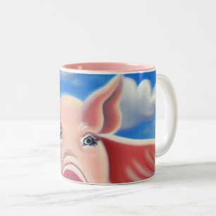 Tasse 2 Couleurs Quand les porcs volent