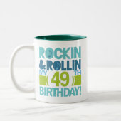 Tasse 2 Couleurs quarante-neuvième Idées de cadeau d'anniversaire (Gauche)